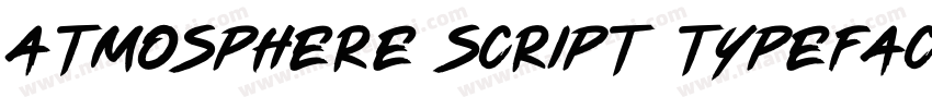 Atmosphere Script Typeface字体转换